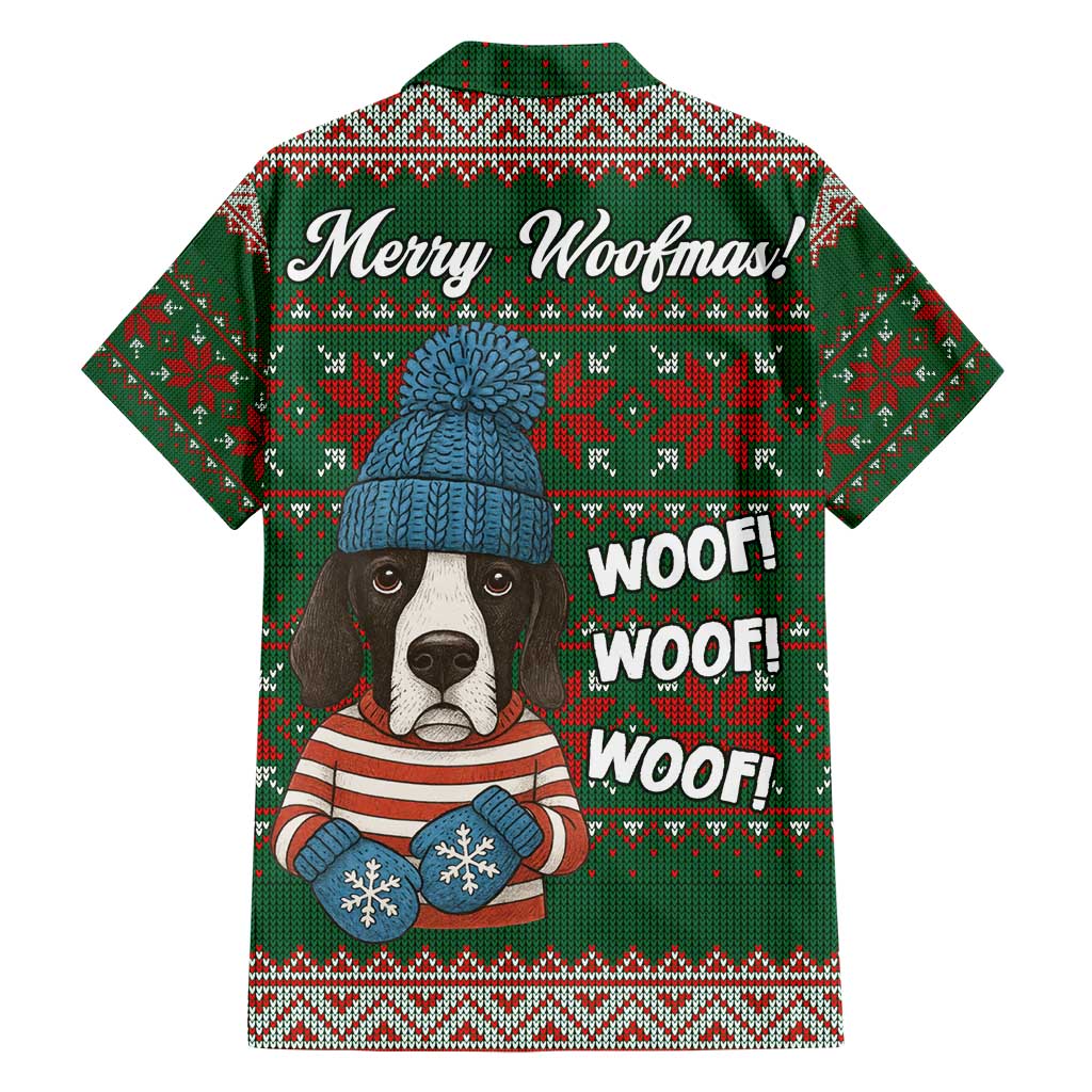 Great Dane Woofmas Christmas Family Matching Short Sleeve Bodycon Dress and Hawaiian Shirt Funny Xmas Holiday Patterns - Wonder Print Shop
