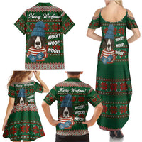 Great Dane Woofmas Christmas Family Matching Summer Maxi Dress and Hawaiian Shirt Funny Xmas Holiday Patterns - Wonder Print Shop