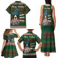 Great Dane Woofmas Christmas Family Matching Tank Maxi Dress and Hawaiian Shirt Funny Xmas Holiday Patterns - Wonder Print Shop