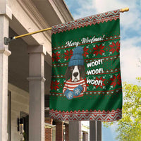 Great Dane Woofmas Christmas Garden Flag Funny Xmas Holiday Patterns - Wonder Print Shop