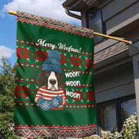 Great Dane Woofmas Christmas Garden Flag Funny Xmas Holiday Patterns - Wonder Print Shop