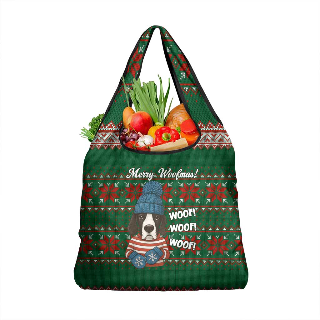 Great Dane Woofmas Christmas Grocery Bag Funny Xmas Holiday Patterns - Wonder Print Shop