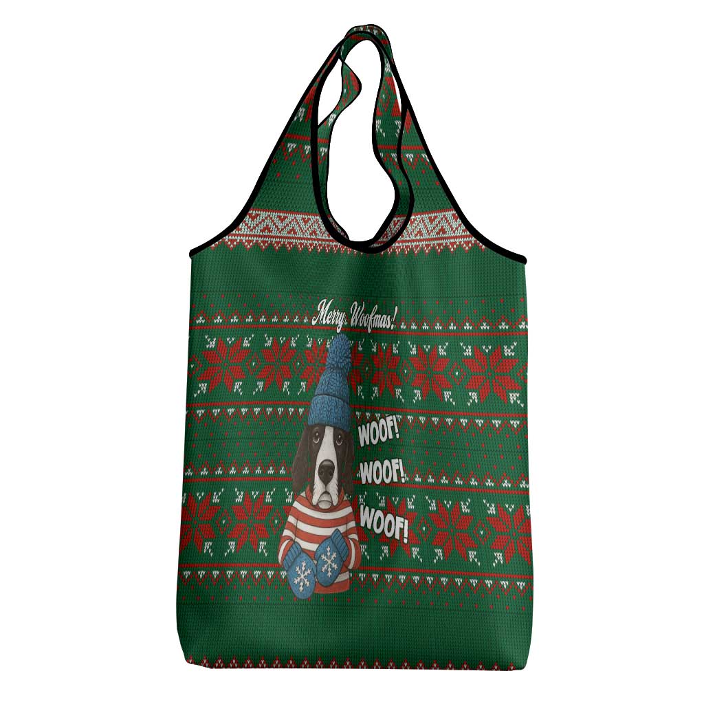 Great Dane Woofmas Christmas Grocery Bag Funny Xmas Holiday Patterns - Wonder Print Shop