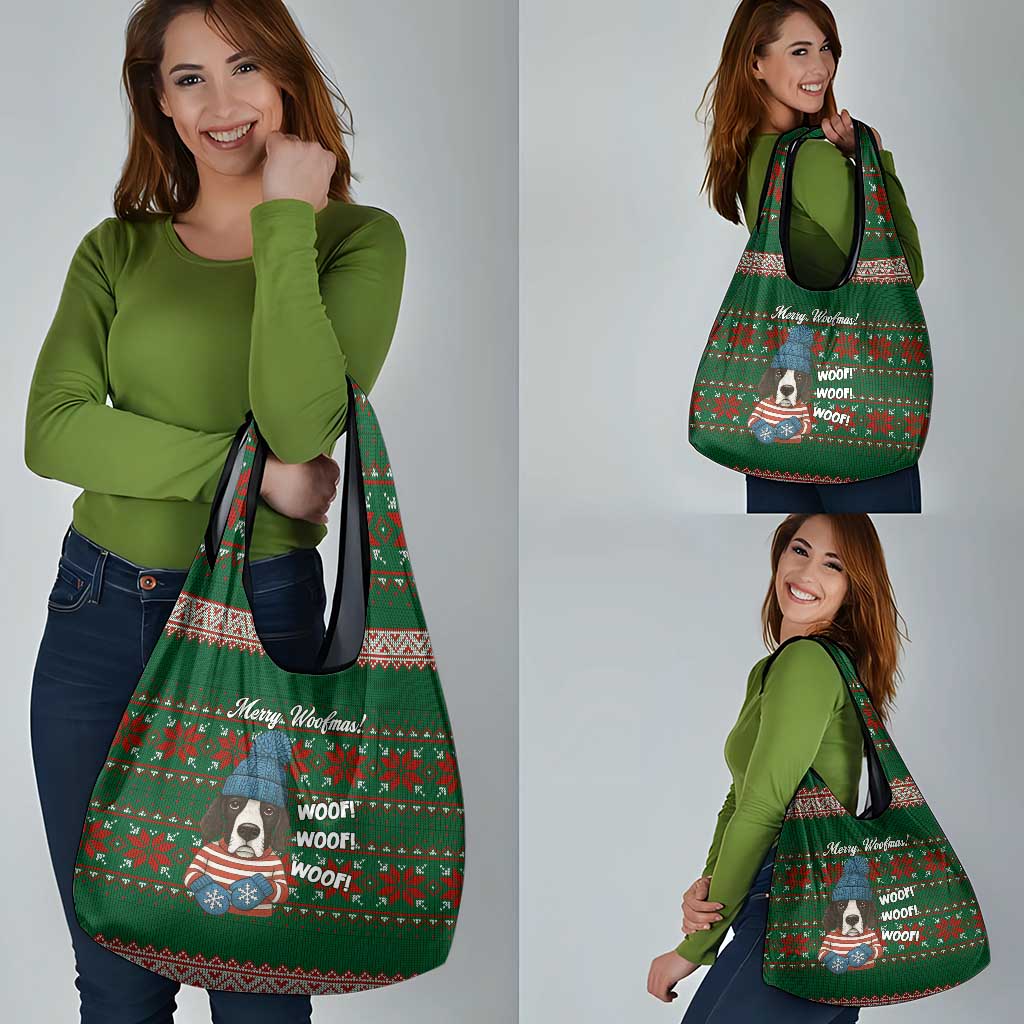 Great Dane Woofmas Christmas Grocery Bag Funny Xmas Holiday Patterns - Wonder Print Shop