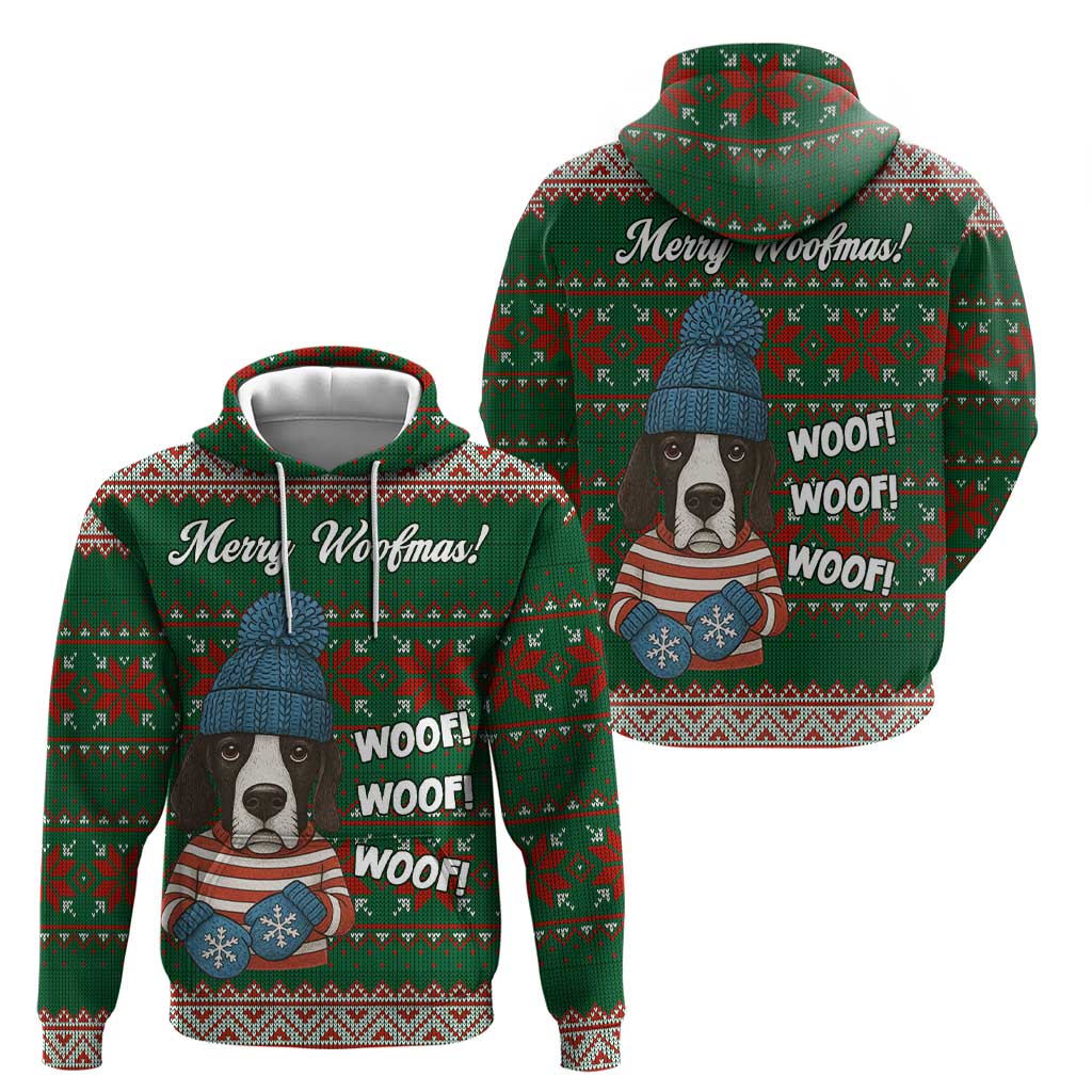 Great Dane Woofmas Christmas Hoodie Funny Xmas Holiday Patterns - Wonder Print Shop