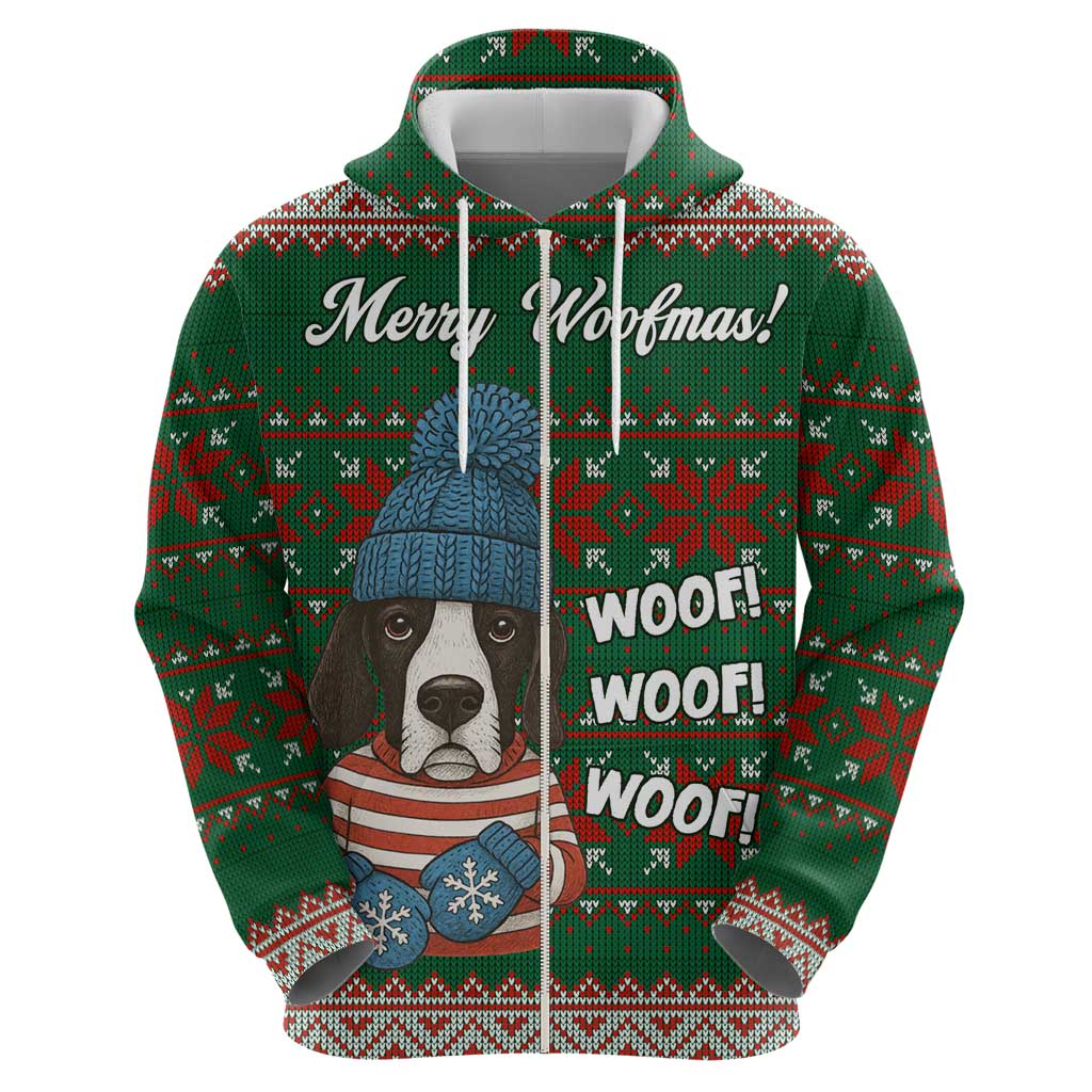 Great Dane Woofmas Christmas Hoodie Funny Xmas Holiday Patterns - Wonder Print Shop