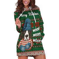 Great Dane Woofmas Christmas Hoodie Dress Funny Xmas Holiday Patterns - Wonder Print Shop