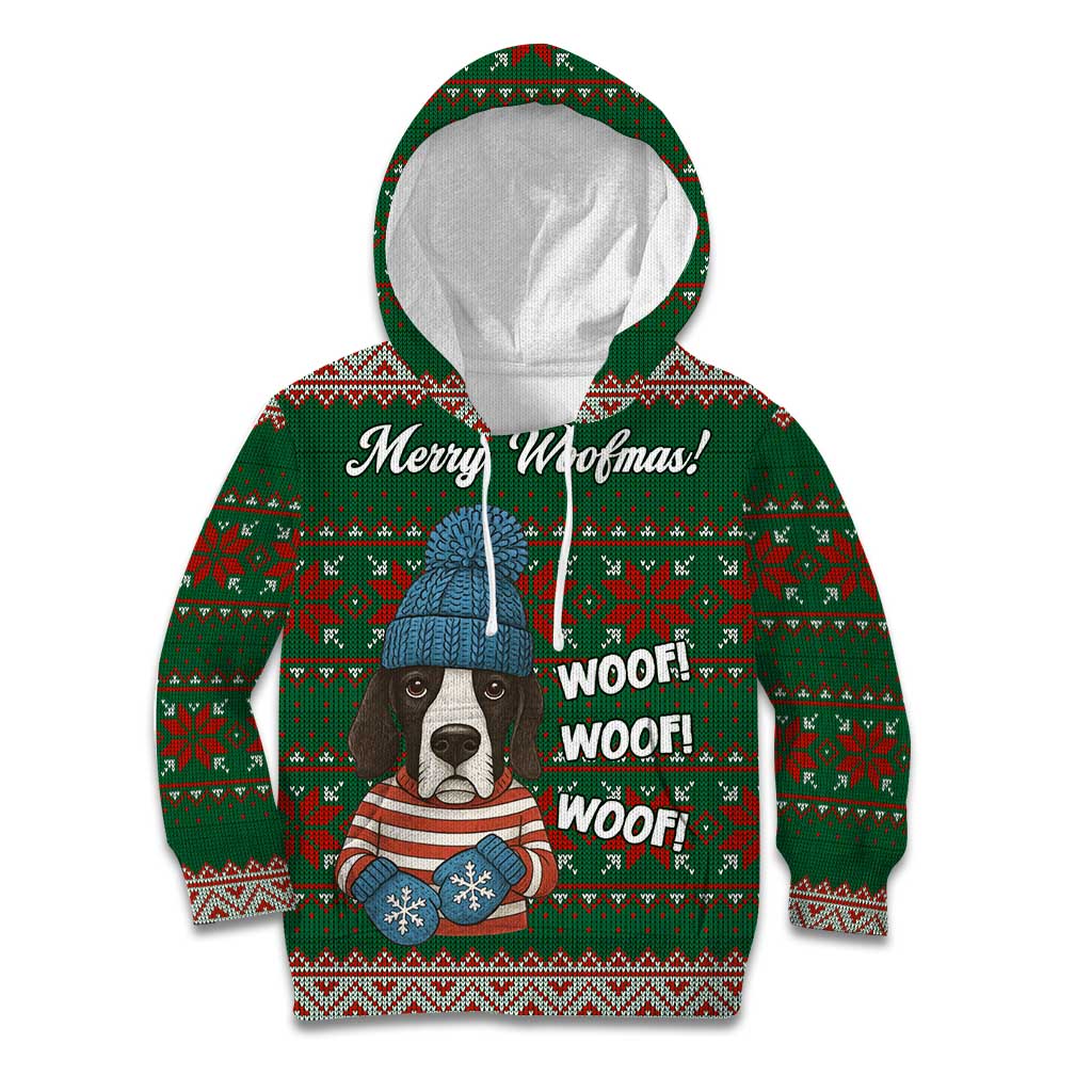 Great Dane Woofmas Christmas Kid Hoodie Funny Xmas Holiday Patterns - Wonder Print Shop