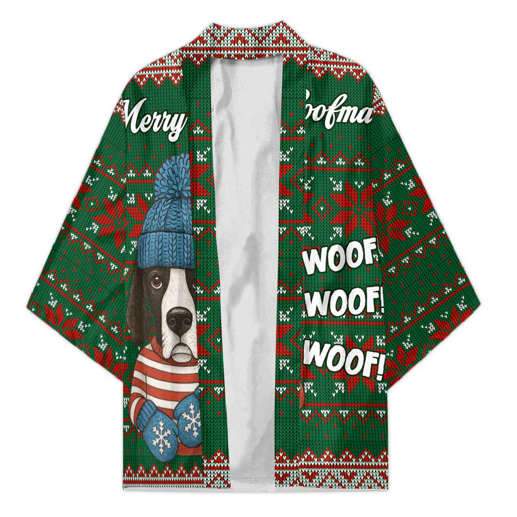Great Dane Woofmas Christmas Kimono Funny Xmas Holiday Patterns - Wonder Print Shop