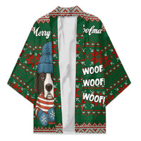 Great Dane Woofmas Christmas Kimono Funny Xmas Holiday Patterns - Wonder Print Shop
