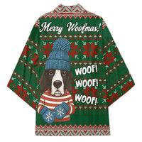 Great Dane Woofmas Christmas Kimono Funny Xmas Holiday Patterns - Wonder Print Shop