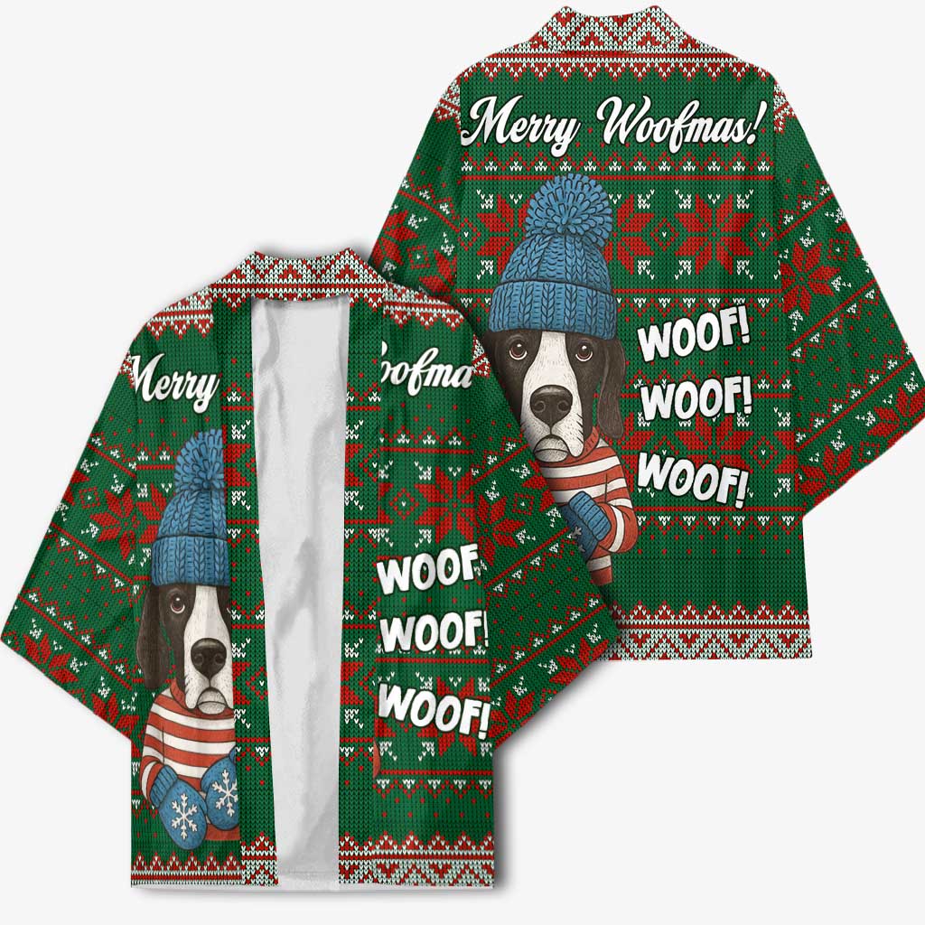 Great Dane Woofmas Christmas Kimono Funny Xmas Holiday Patterns - Wonder Print Shop