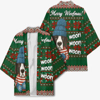 Great Dane Woofmas Christmas Kimono Funny Xmas Holiday Patterns - Wonder Print Shop