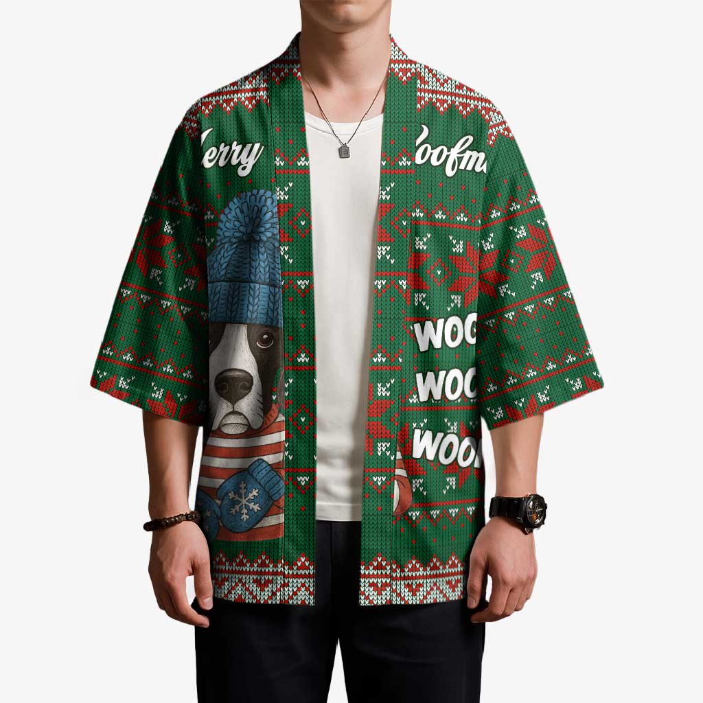 Great Dane Woofmas Christmas Kimono Funny Xmas Holiday Patterns - Wonder Print Shop
