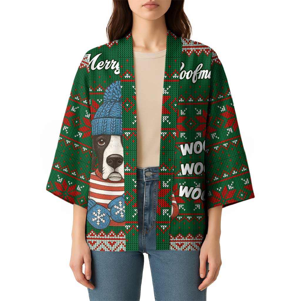 Great Dane Woofmas Christmas Kimono Funny Xmas Holiday Patterns - Wonder Print Shop