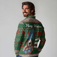 Great Dane Woofmas Christmas Long Sleeve Polo Shirt Funny Xmas Holiday Patterns - Wonder Print Shop