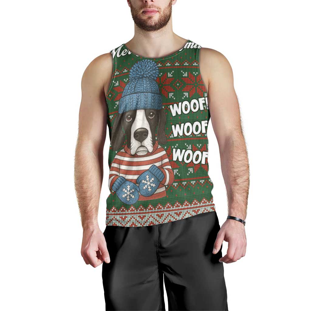 Great Dane Woofmas Christmas Men Tank Top Funny Xmas Holiday Patterns - Wonder Print Shop