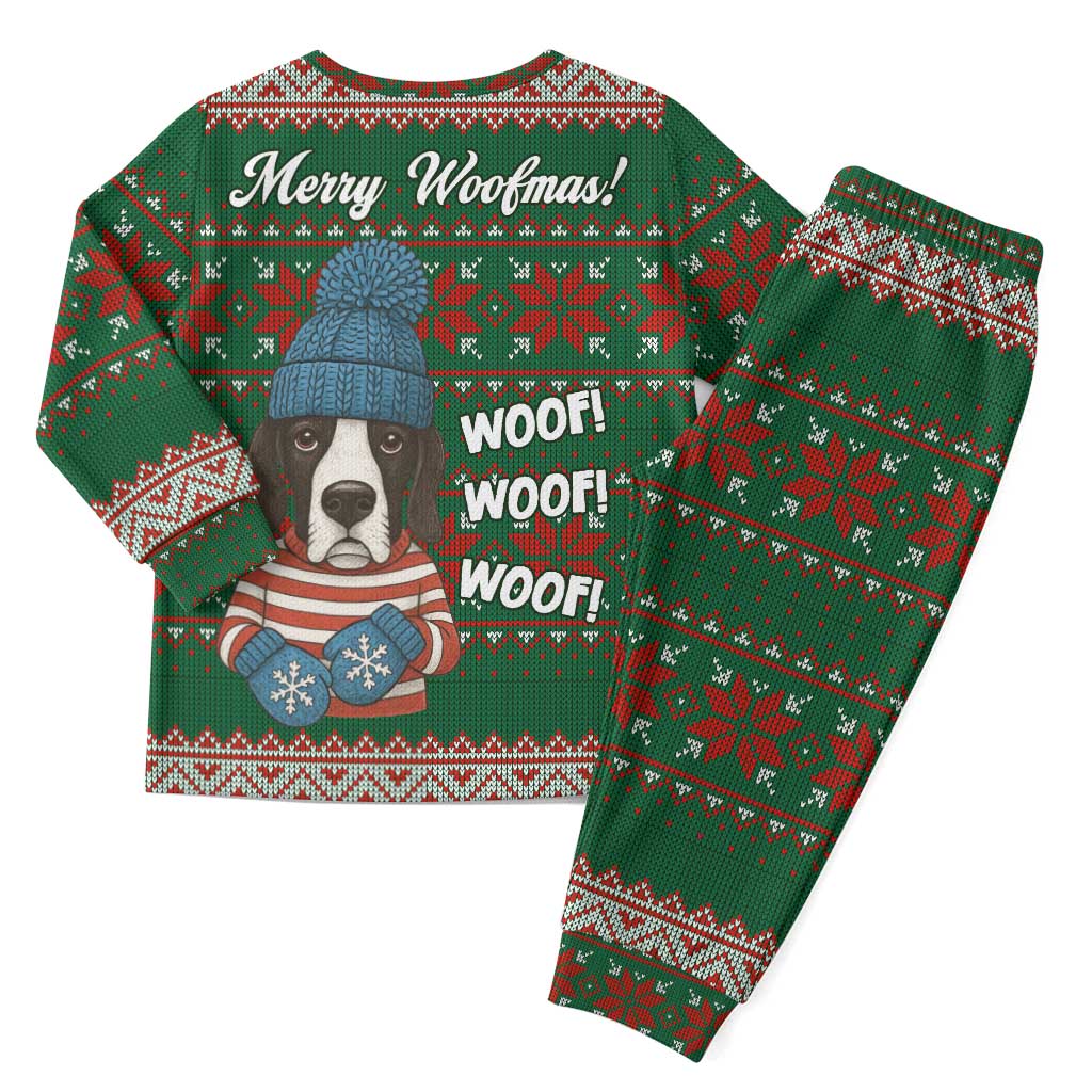 Great Dane Woofmas Christmas Pajama Set Funny Xmas Holiday Patterns - Wonder Print Shop