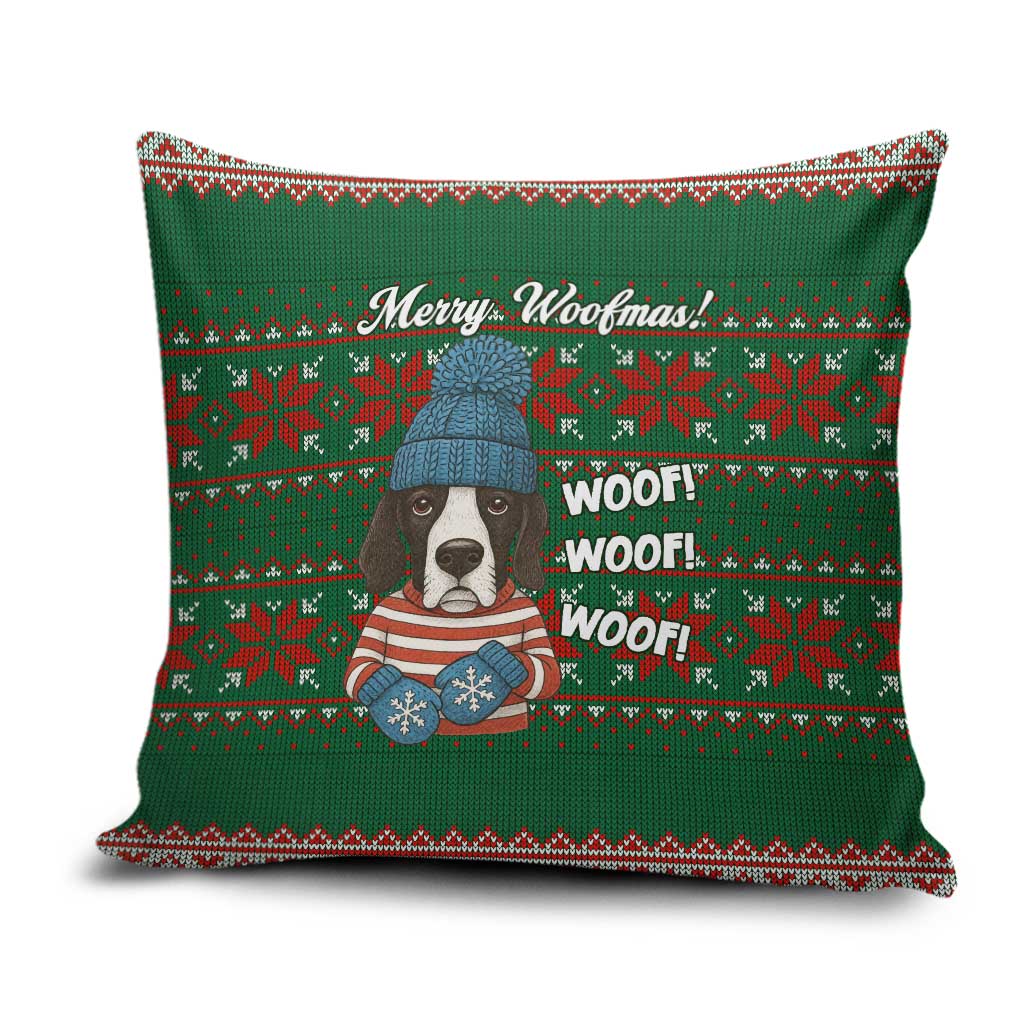 Great Dane Woofmas Christmas Pillow Cover Funny Xmas Holiday Patterns - Wonder Print Shop