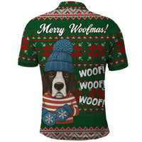 Great Dane Woofmas Christmas Polo Shirt Funny Xmas Holiday Patterns - Wonder Print Shop