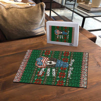 Great Dane Woofmas Christmas Puzzle Funny Xmas Holiday Patterns - Wonder Print Shop