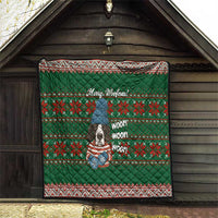 Great Dane Woofmas Christmas Quilt Funny Xmas Holiday Patterns - Wonder Print Shop