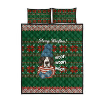 Great Dane Woofmas Christmas Quilt Bed Set Funny Xmas Holiday Patterns - Wonder Print Shop