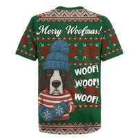 Great Dane Woofmas Christmas Rugby Jersey Funny Xmas Holiday Patterns - Wonder Print Shop