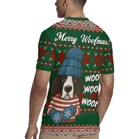 Great Dane Woofmas Christmas Rugby Jersey Funny Xmas Holiday Patterns - Wonder Print Shop