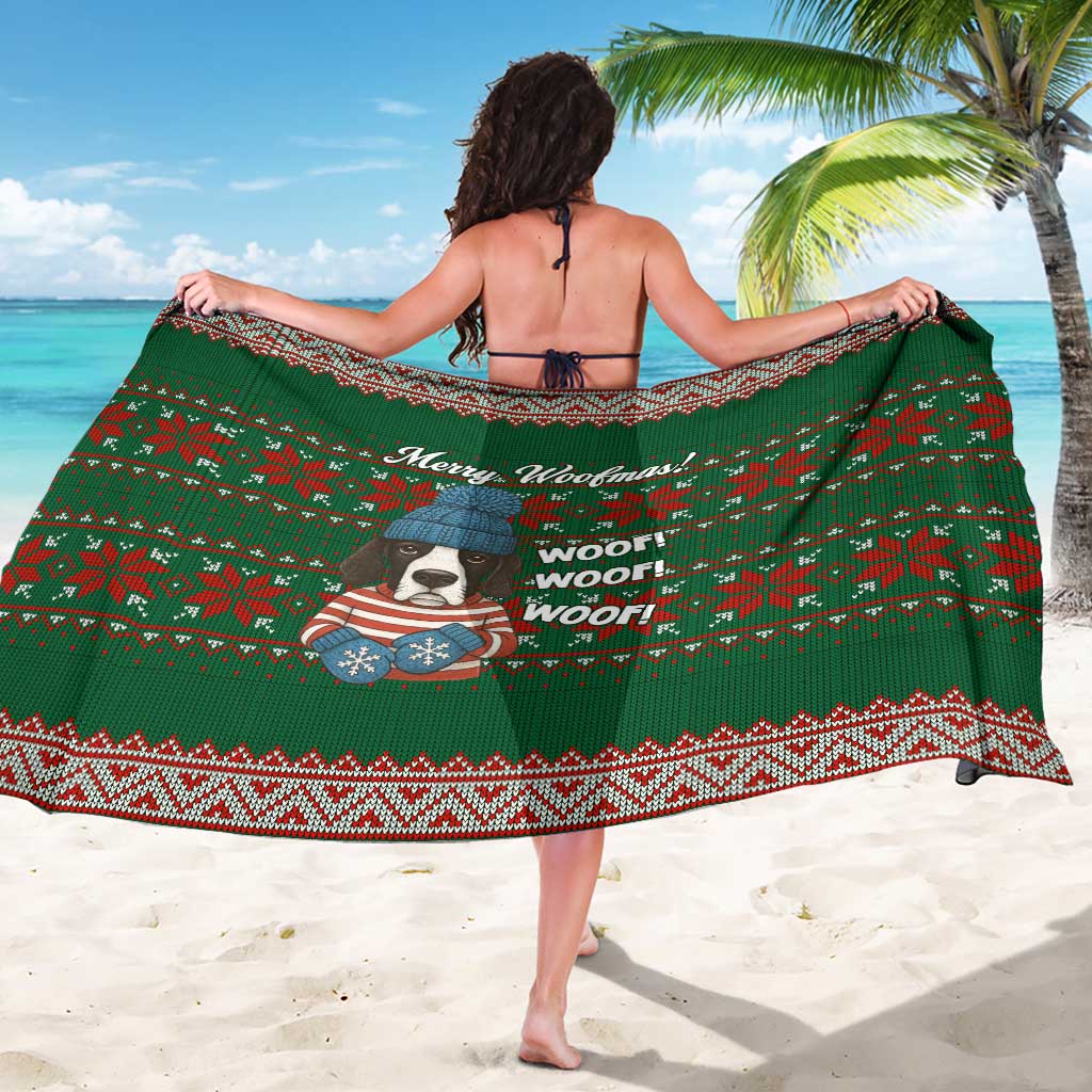 Great Dane Woofmas Christmas Sarong Funny Xmas Holiday Patterns - Wonder Print Shop