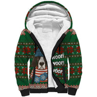 Great Dane Woofmas Christmas Sherpa Hoodie Funny Xmas Holiday Patterns - Wonder Print Shop