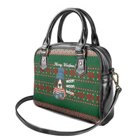 Great Dane Woofmas Christmas Shoulder Handbag Funny Xmas Holiday Patterns - Wonder Print Shop