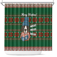 Great Dane Woofmas Christmas Shower Curtain Funny Xmas Holiday Patterns - Wonder Print Shop