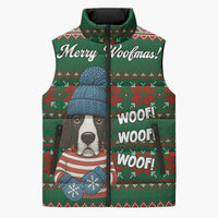 Great Dane Woofmas Christmas Sleeveless Puffer Jacket Funny Xmas Holiday Patterns - Wonder Print Shop