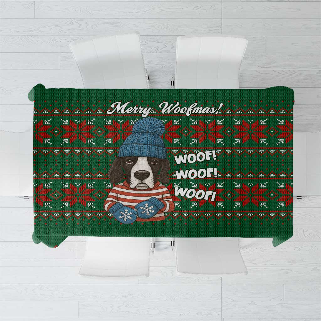 Great Dane Woofmas Christmas Tablecloth Funny Xmas Holiday Patterns - Wonder Print Shop