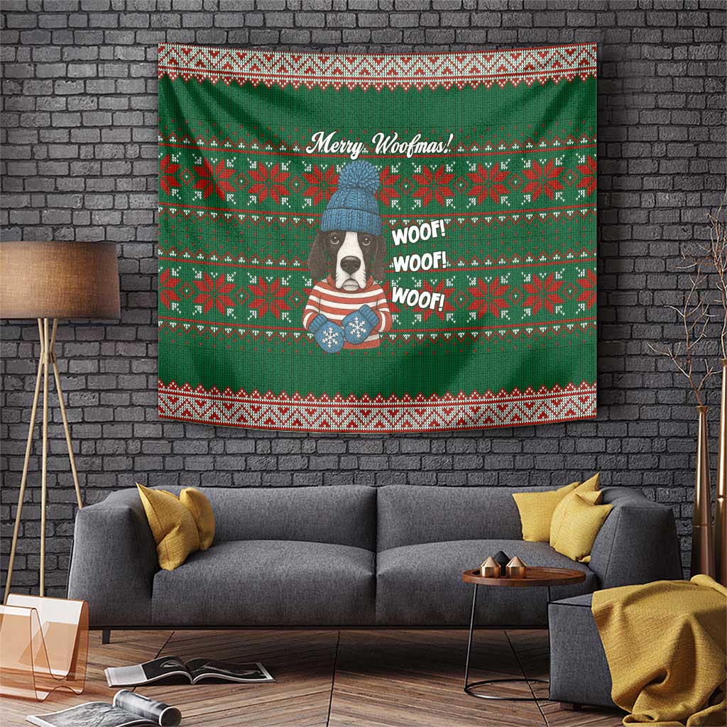 Great Dane Woofmas Christmas Tapestry Funny Xmas Holiday Patterns - Wonder Print Shop