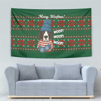 Great Dane Woofmas Christmas Tapestry Funny Xmas Holiday Patterns - Wonder Print Shop
