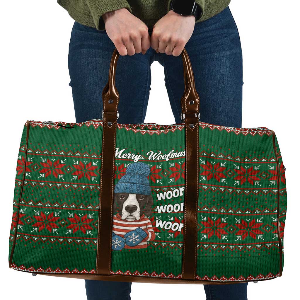Great Dane Woofmas Christmas Travel Bag Funny Xmas Holiday Patterns - Wonder Print Shop