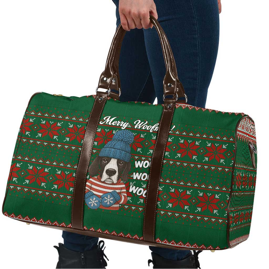 Great Dane Woofmas Christmas Travel Bag Funny Xmas Holiday Patterns - Wonder Print Shop