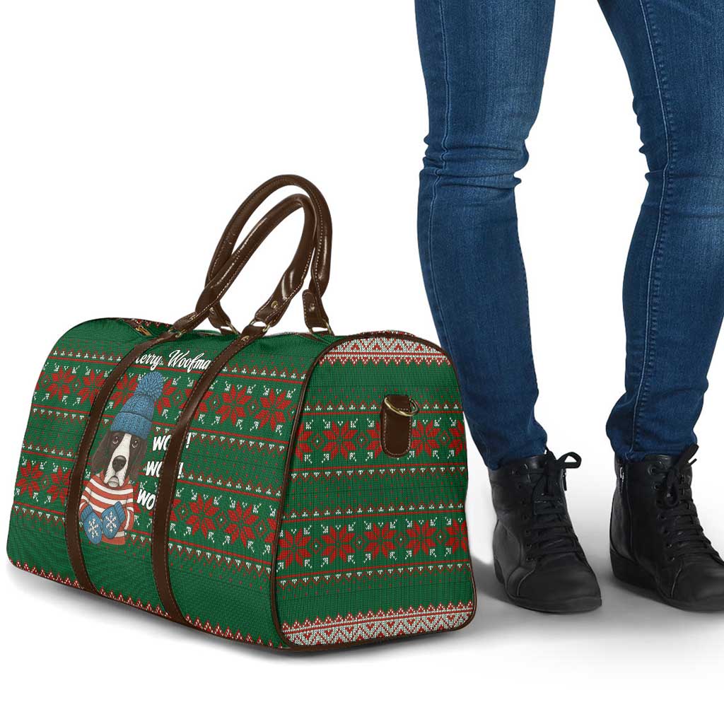 Great Dane Woofmas Christmas Travel Bag Funny Xmas Holiday Patterns - Wonder Print Shop