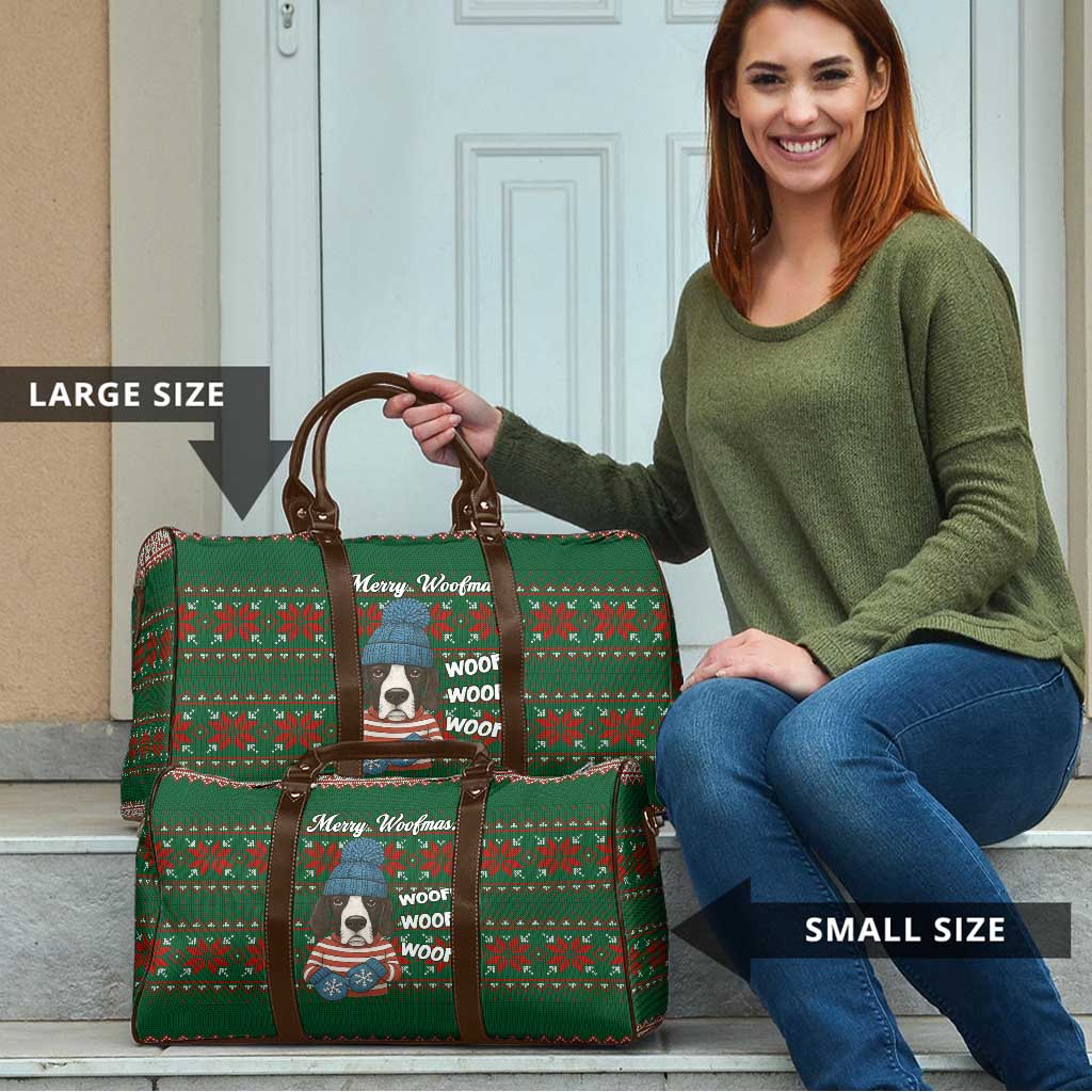 Great Dane Woofmas Christmas Travel Bag Funny Xmas Holiday Patterns - Wonder Print Shop