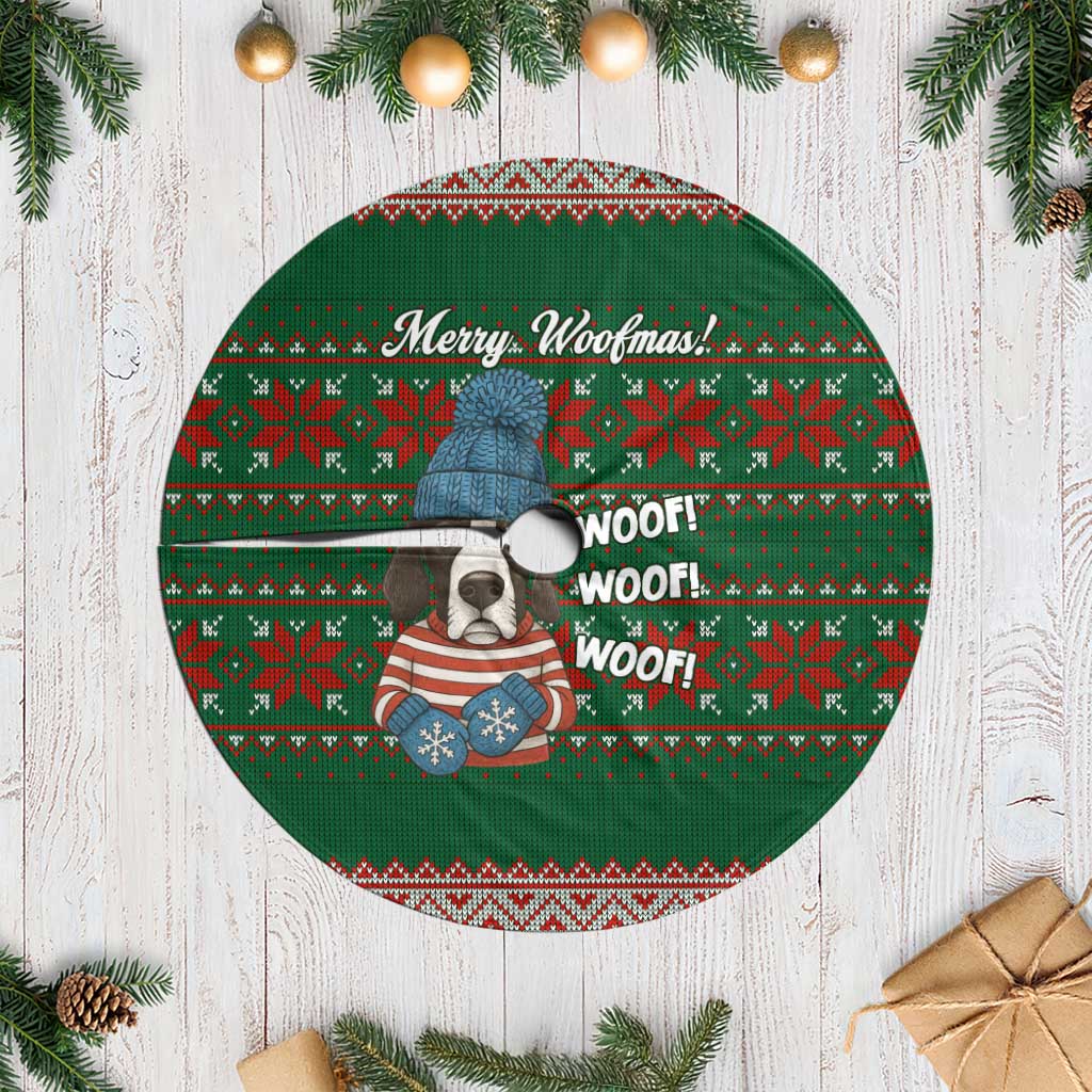 Great Dane Woofmas Christmas Tree Skirt Funny Xmas Holiday Patterns - Wonder Print Shop