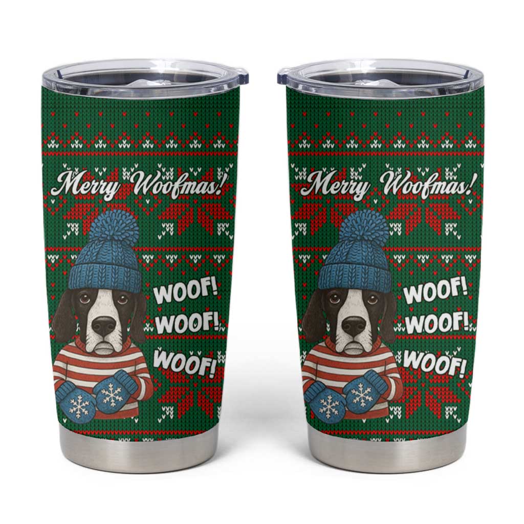 Great Dane Woofmas Christmas Tumbler Cup Funny Xmas Holiday Patterns - Wonder Print Shop