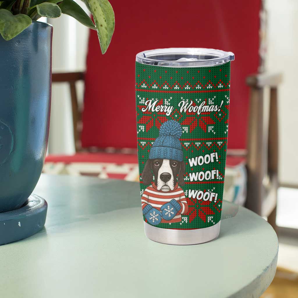 Great Dane Woofmas Christmas Tumbler Cup Funny Xmas Holiday Patterns - Wonder Print Shop