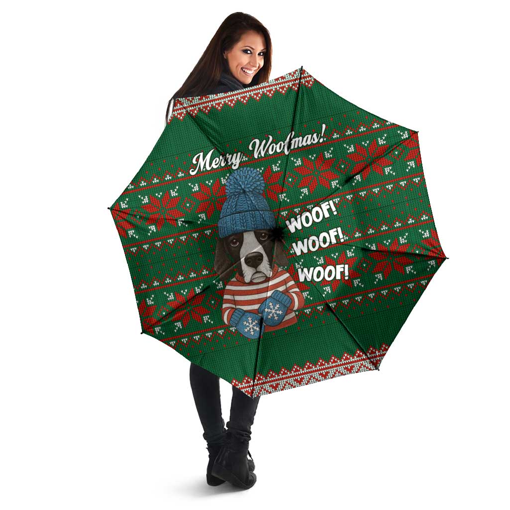 Great Dane Woofmas Christmas Umbrella Funny Xmas Holiday Patterns - Wonder Print Shop