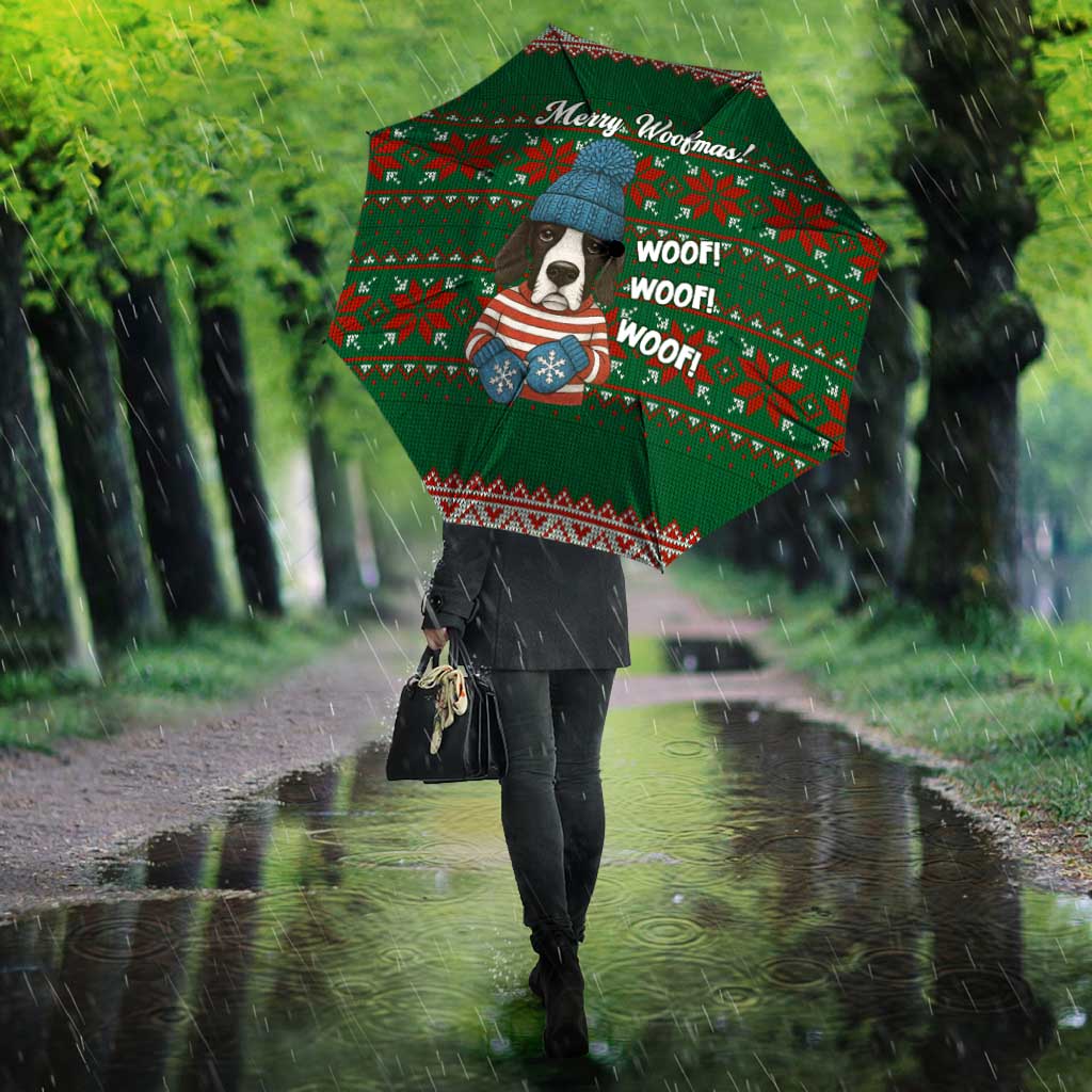 Great Dane Woofmas Christmas Umbrella Funny Xmas Holiday Patterns - Wonder Print Shop