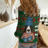 Great Dane Woofmas Christmas Women Casual Shirt Funny Xmas Holiday Patterns - Wonder Print Shop