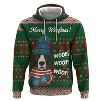 Great Dane Woofmas Christmas Zip Hoodie Funny Xmas Holiday Patterns - Wonder Print Shop