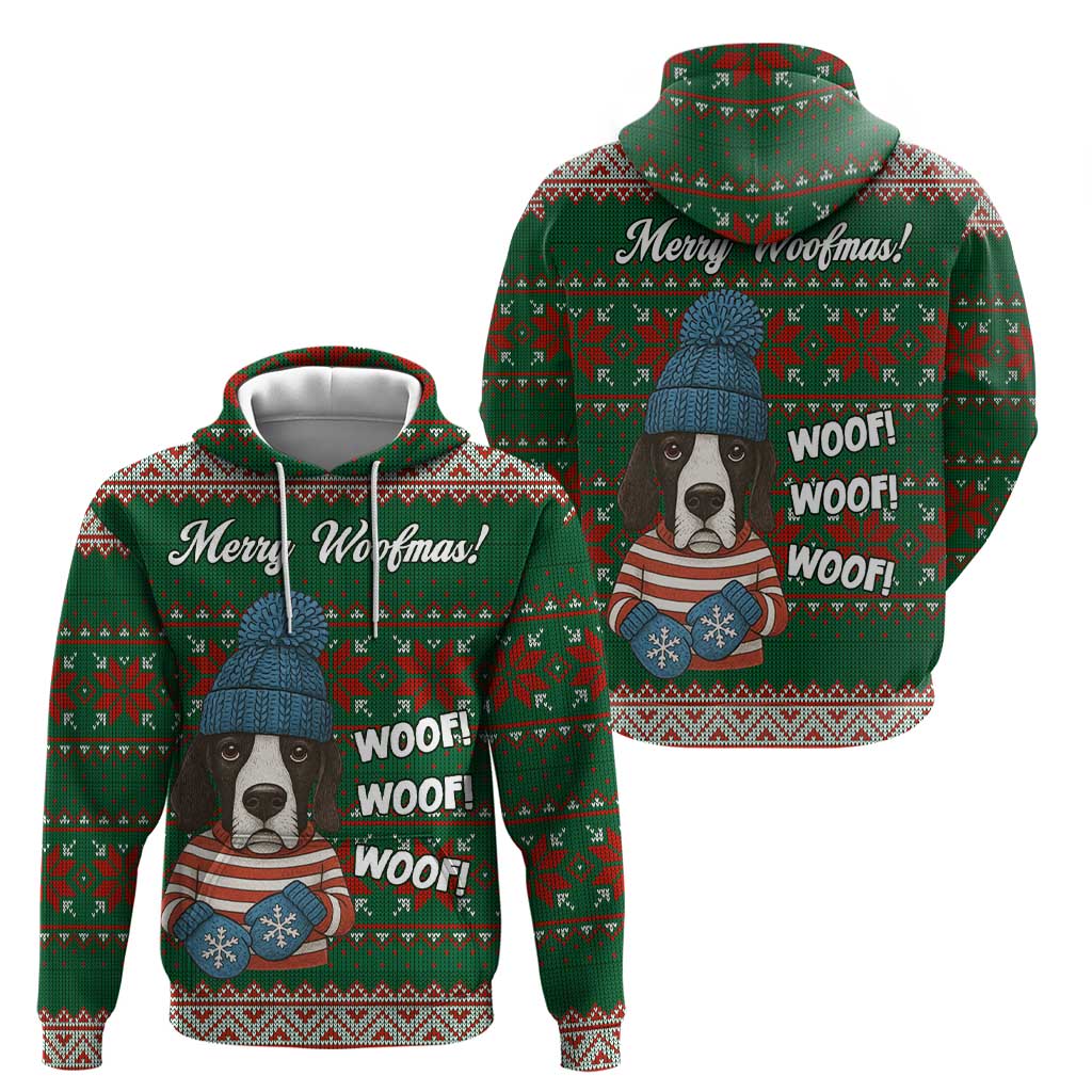 Great Dane Woofmas Christmas Zip Hoodie Funny Xmas Holiday Patterns - Wonder Print Shop