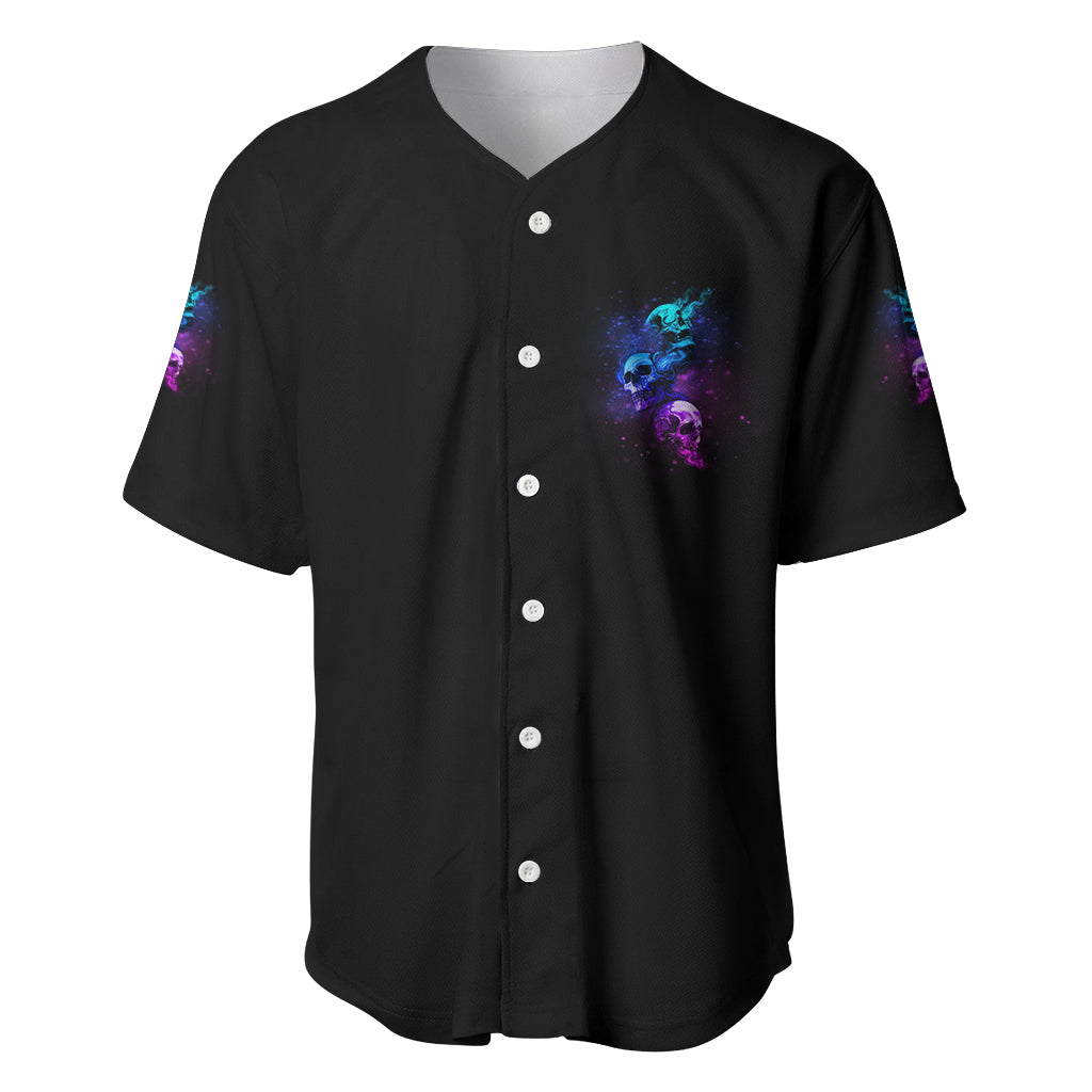 Karma Fairy Three Skulls Baseball Jersey - Wonder Print Shop
